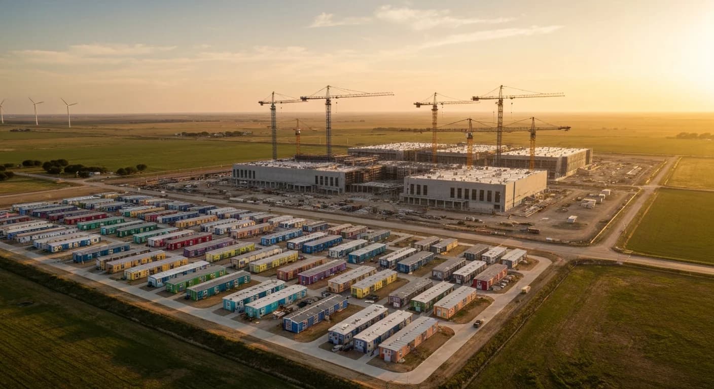 AI's Infrastructure Buildout Spawns 'Man Camps' to House Thousands of Data Center Workers