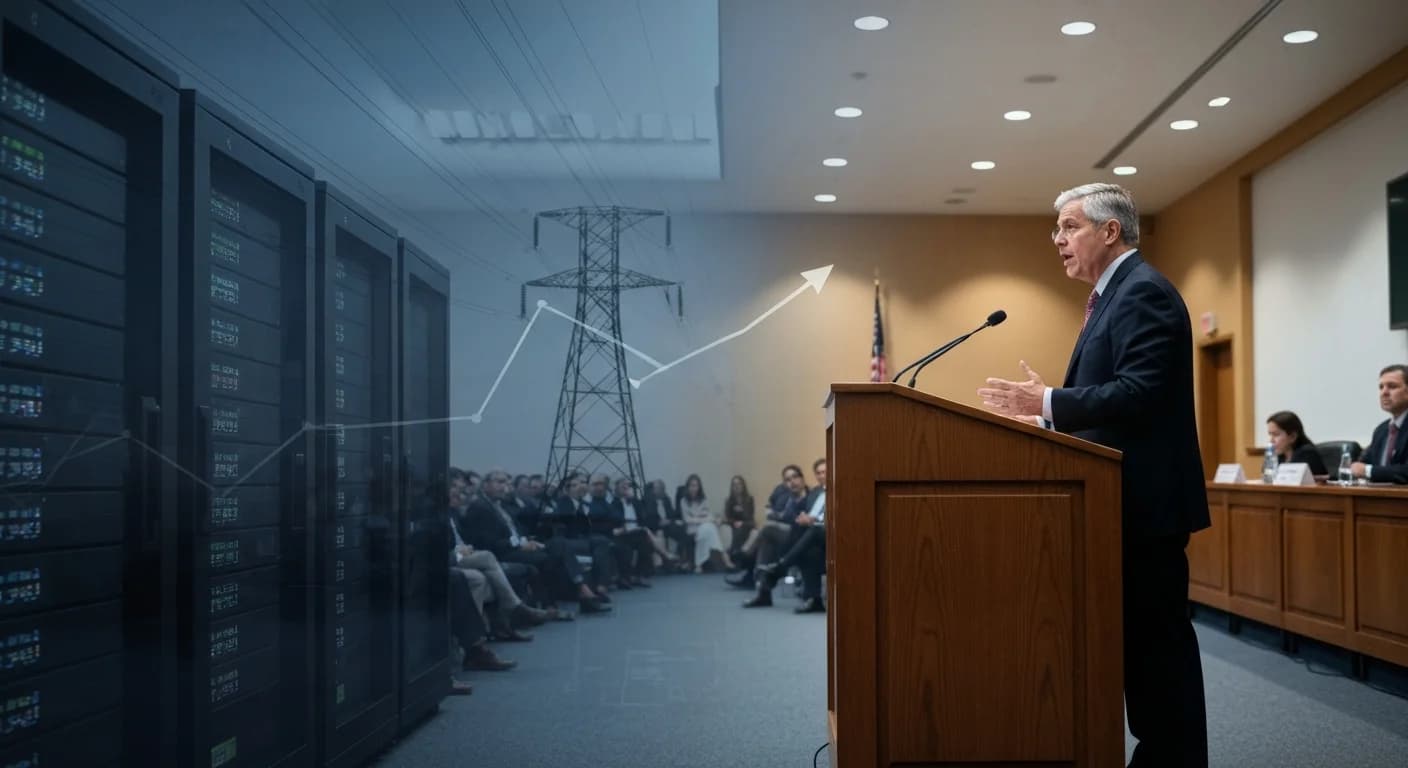 Fed's Cook Puts AI on the Risk Map: $1.5T in Announced Data Centers, 'Endogenous Model Collusion' in Markets